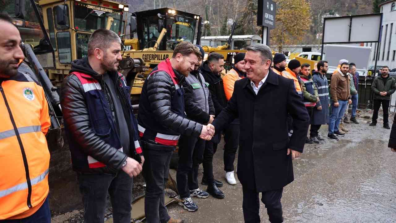 Başkan Erdem’den Ekiplere Destek Imza Gazetesi Zonguldak