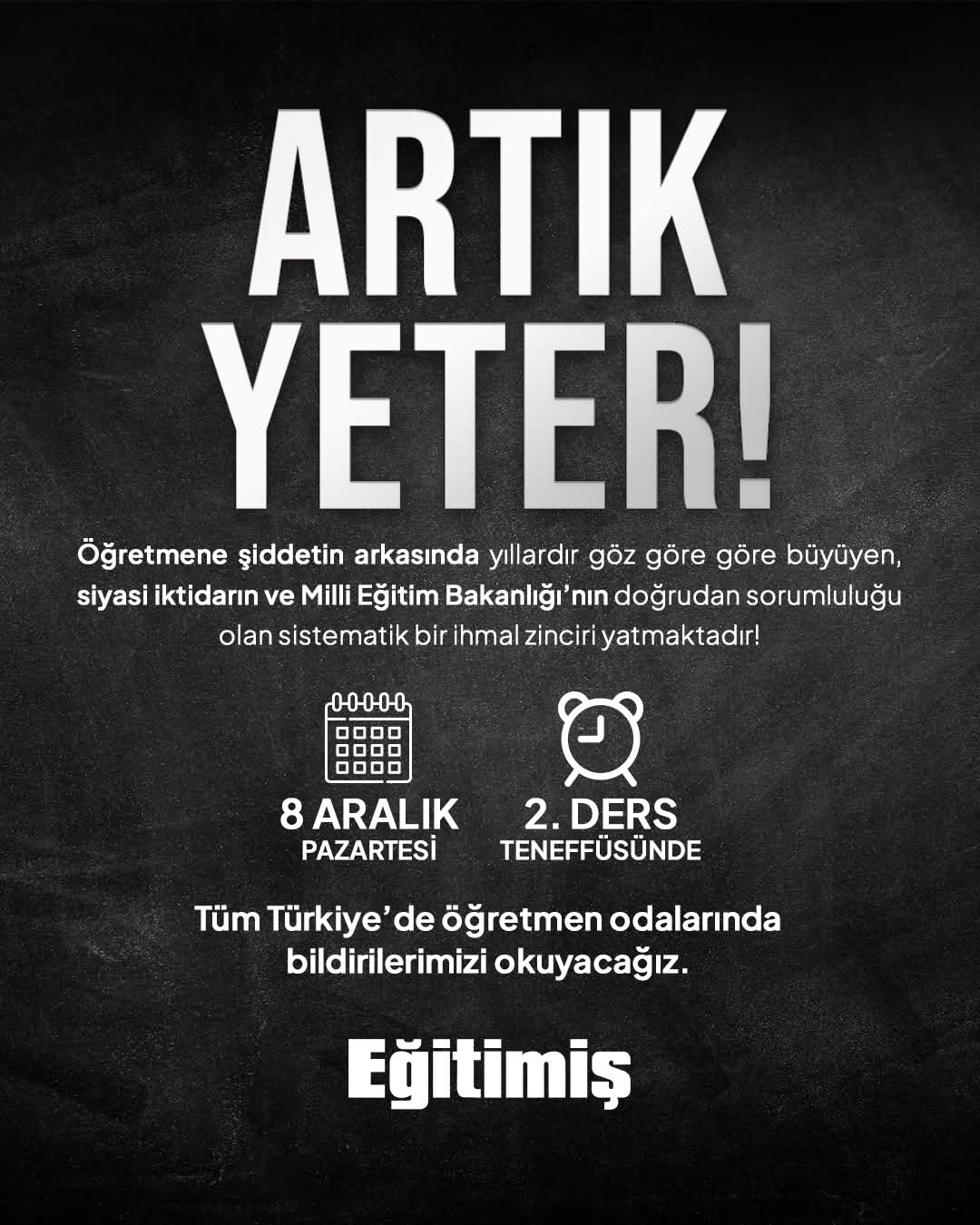 Öğretmeni Şiddet Alarm Veriyor! Artık Yeter! İmza Gazetesi̇ (3)