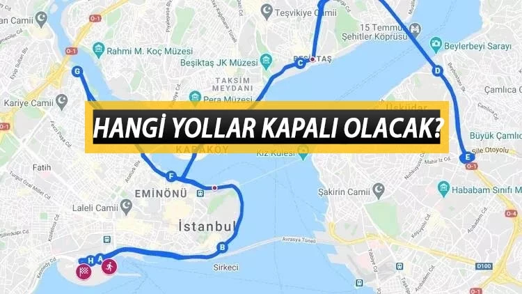 Yılbaşında İstanbul'da Kapalı Yollar Listesi, Hangi Yollar Kapalı