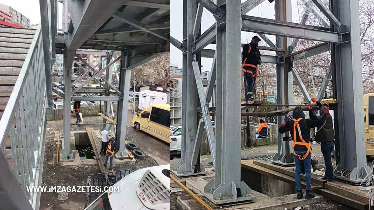 Zonguldak'ta Uğur Mumcu Kavşağındaki Üst Geçide Asansör Yapılıyor! İmza Gazetesi̇ (36)