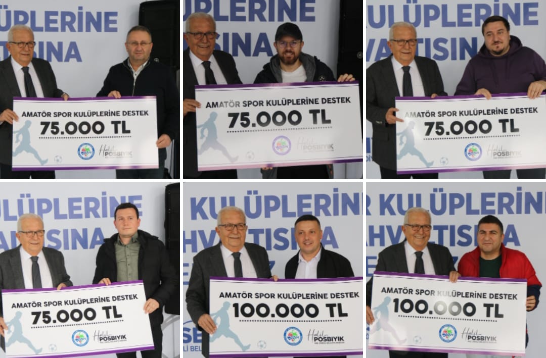 Başkan Hali̇l Posbiyik, Amatör Spor Kulüpleri̇ne Destek Verdi̇ İmza Gazetesi̇ (1)
