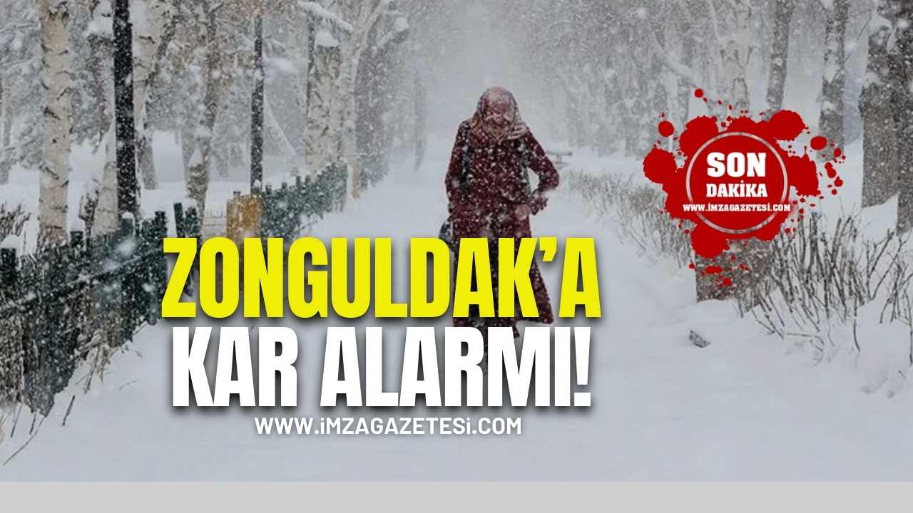 Zonguldak'ta kar alarmı!