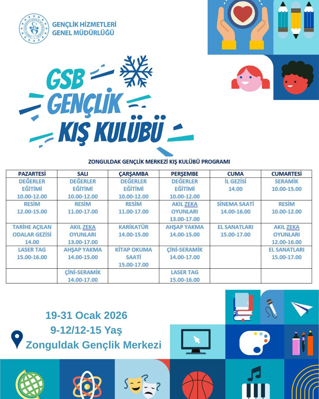Zonguldak’ta Gsb Gençlik Kış Kulübü Başlıyor Şmza Gazetesi