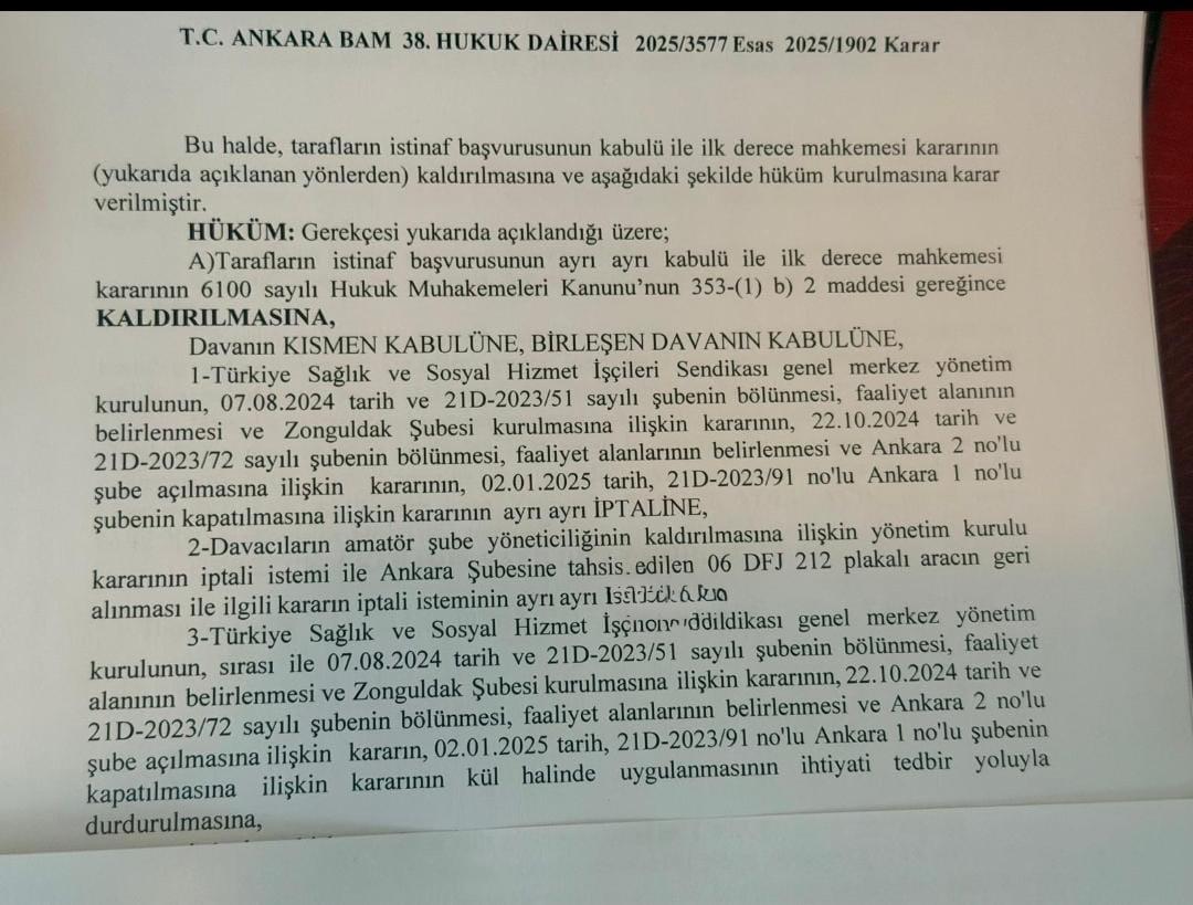 Zonguldak’taki Sendika Mahkeme Kararıyla Kapatıldı! İmza Gazetesi̇ (3)-1