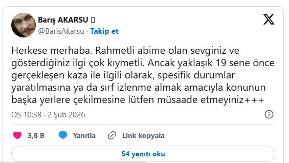 Barış Akarsu'nun Ölümününe Epstein Mı Sebep Oldu! Ailesinden Açıklama... İmza Gazetesi̇ (5)-1