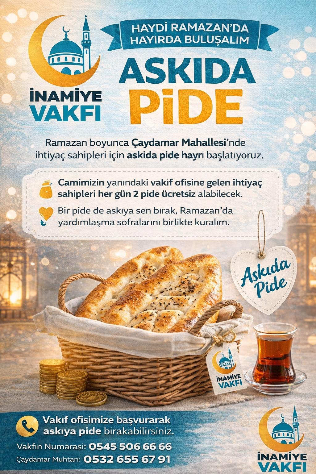 Cami Vakfından Ramazan Ayında 2 Pide Ücretsiz! İmza Gazetesi̇-1