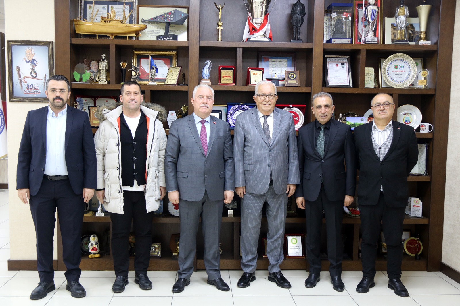 Ereğli̇ Mhp Yöneti̇mi̇, Başkan Posbiyik’i Zi̇yaret Etti̇ İmza Gazetesi̇