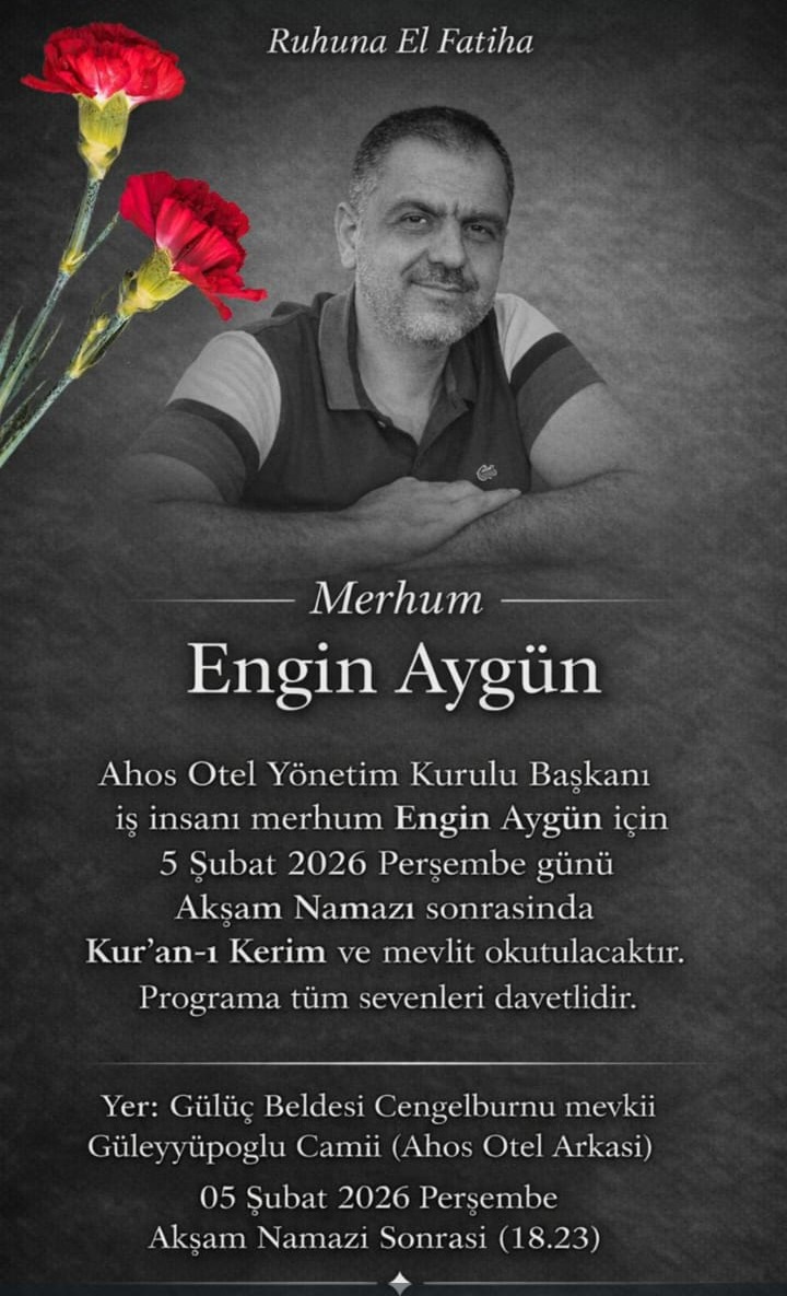 Kızılay’dan Merhum İş İnsanı Engin Aygün İçin Mevlit Programı İmza Gazetesi̇