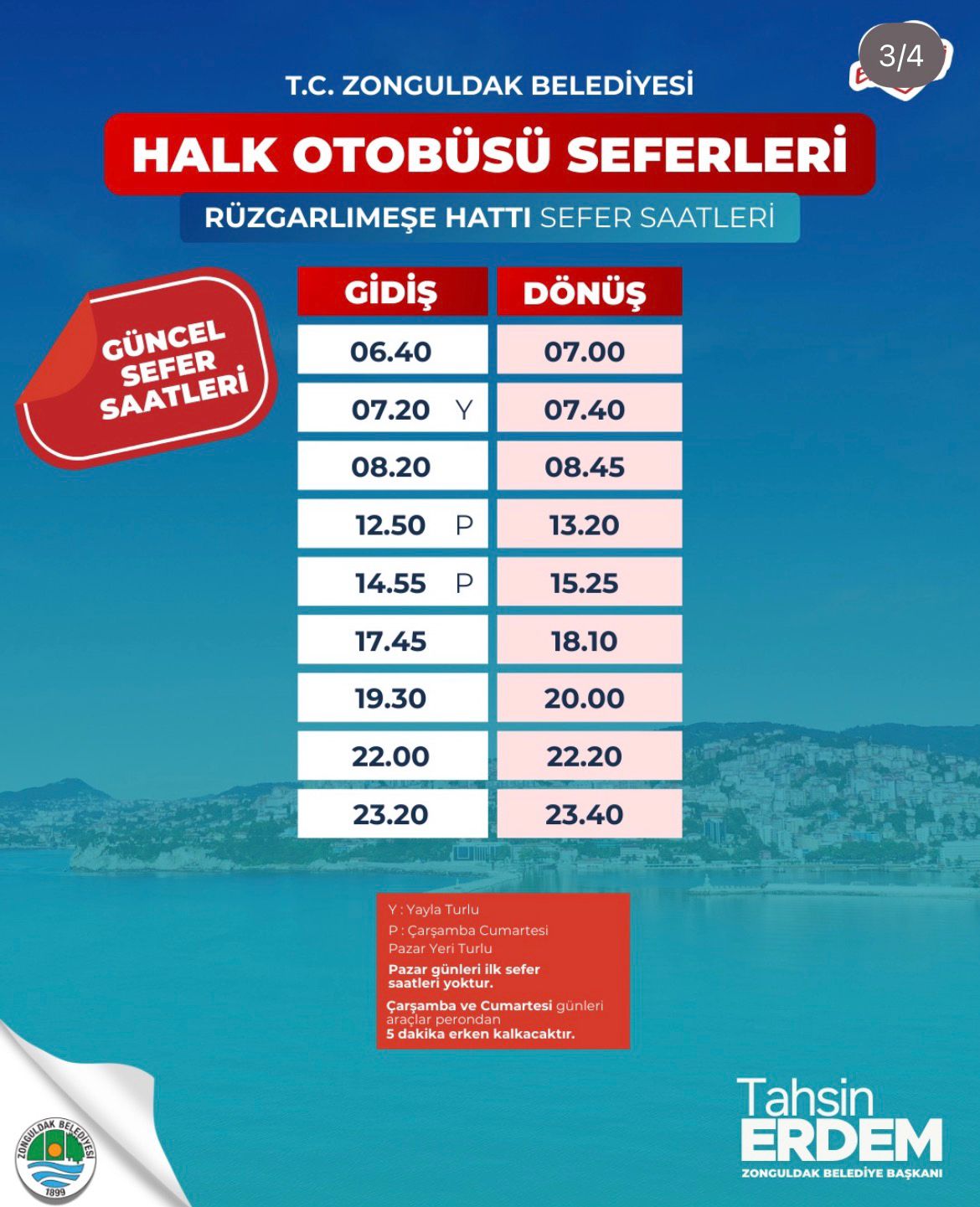 Zonguldak’ta Halk Otobüsü Saatlerine Ramazan Güncellemesi! Imza Gazetesi (3)