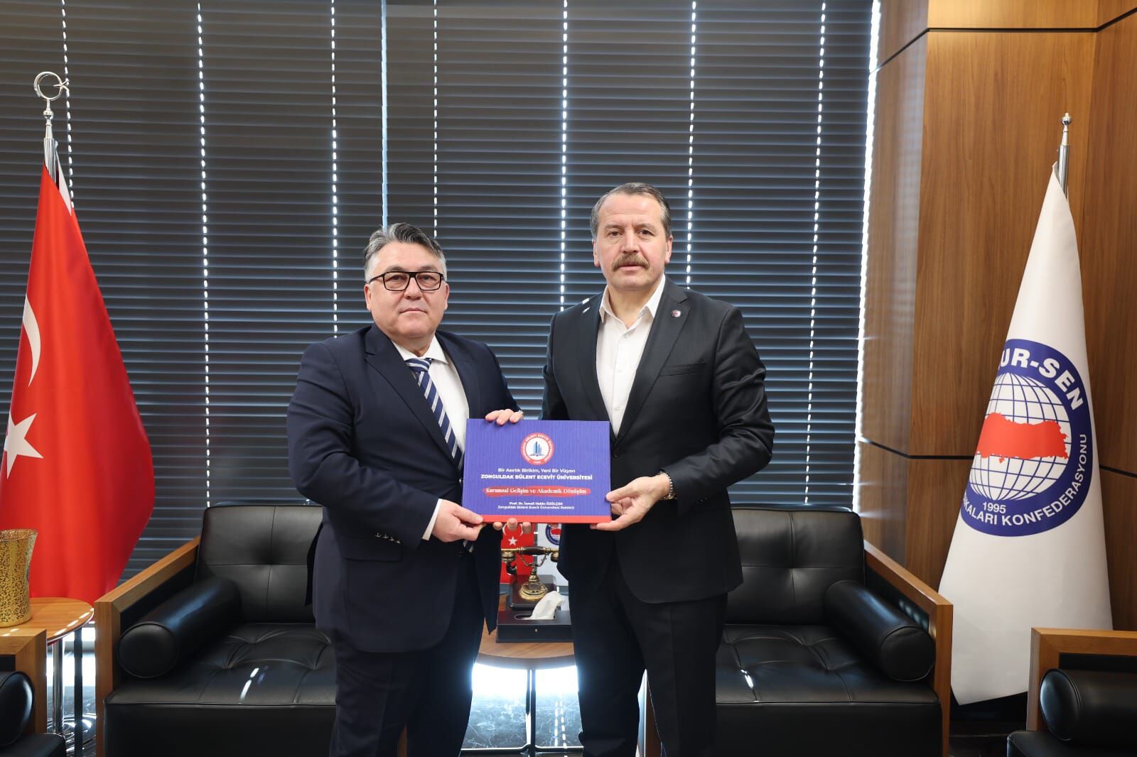 Beun Rektörü Özölçer’den Memur Sen Genel Baskanına Ziyaret İmza Gazetesi̇