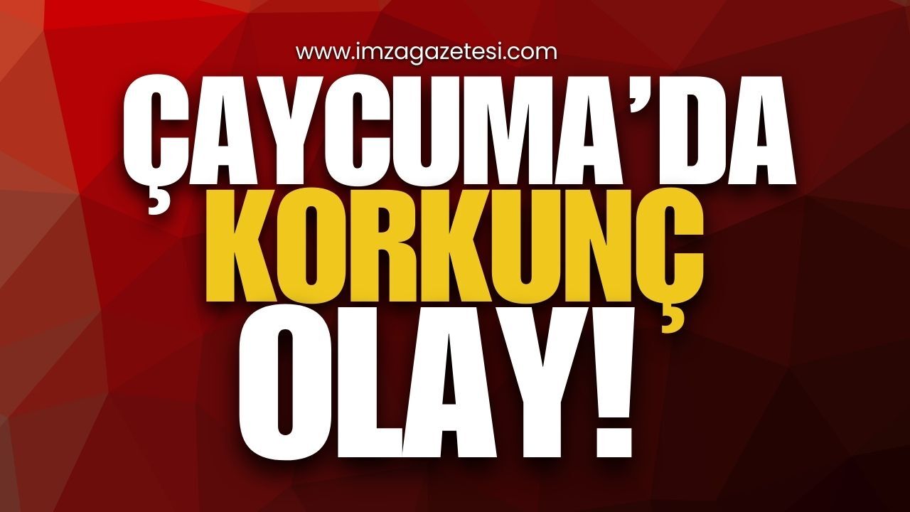 Çaycuma'da Korkunç Olay!