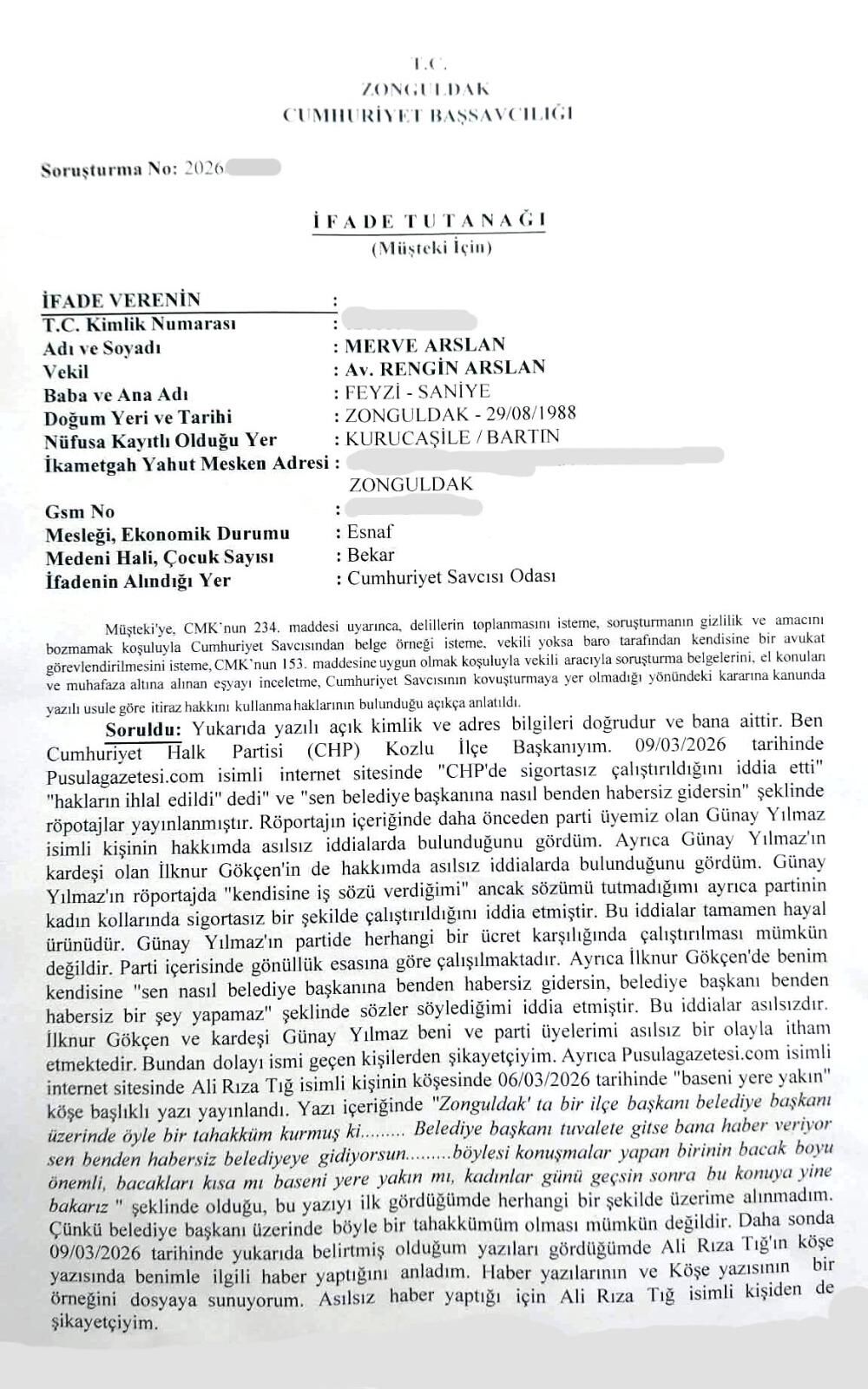 Merve Arslan Pusula Gazetesi Hakkında Suç Duyurusunda Bulundu İmza Gazetesi (5)-1