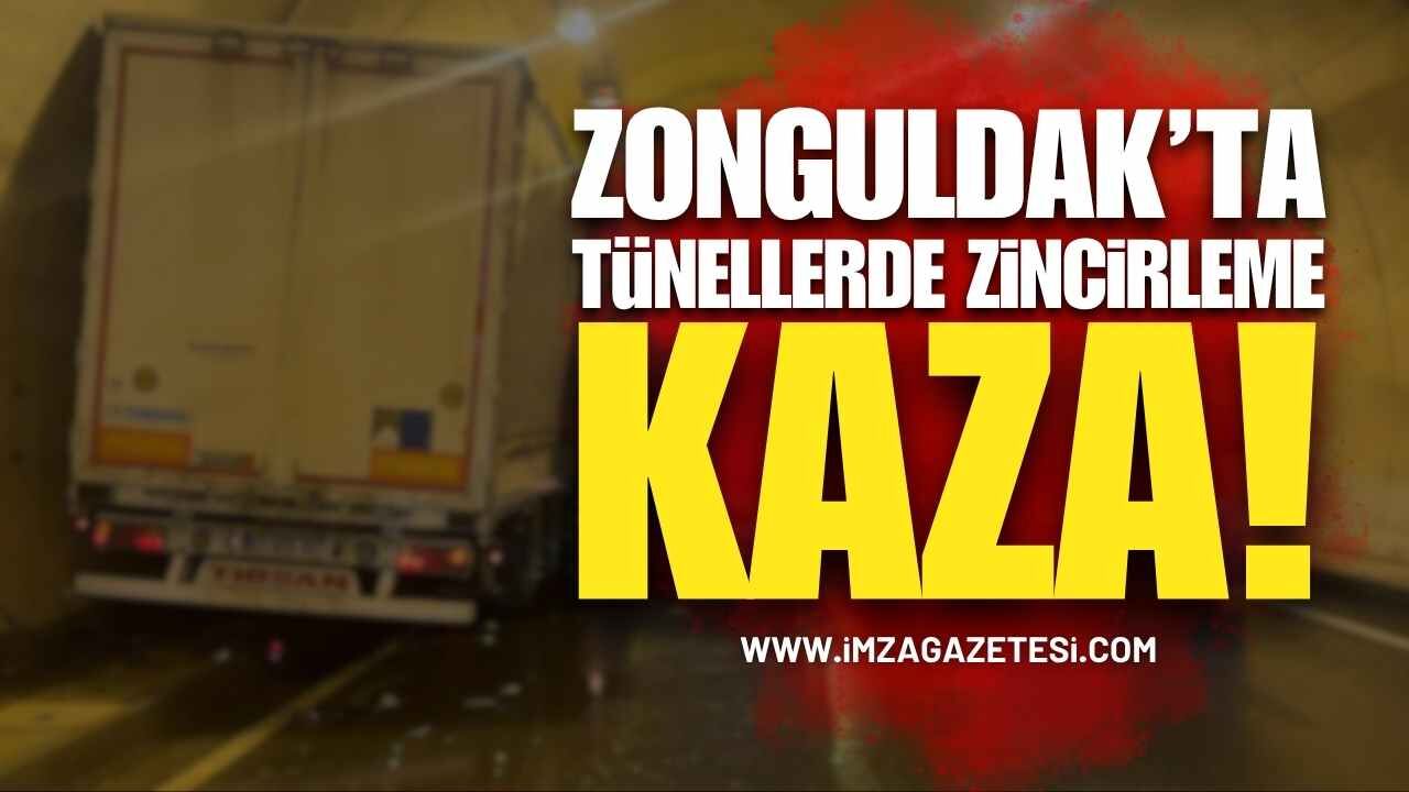 Zonguldak’ta Tünel İçinde Zincirleme Kaza!