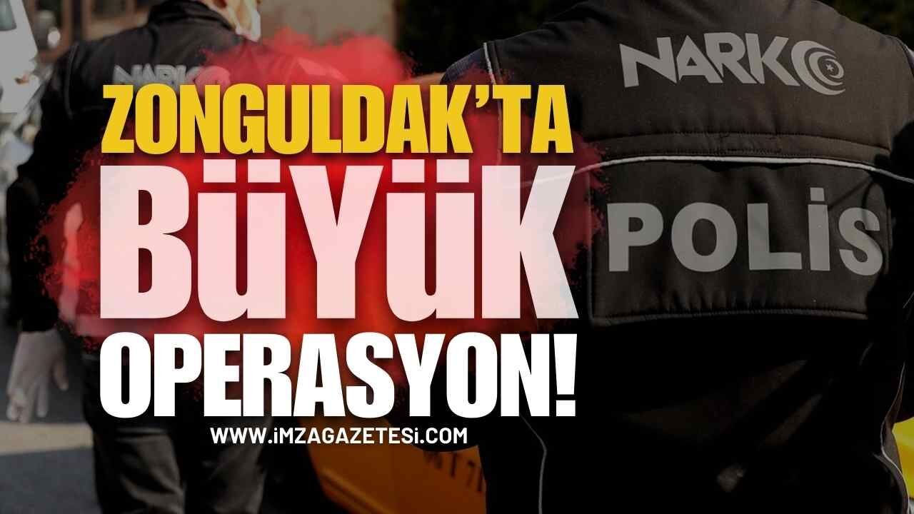 67 İlde Narkotik Operasyonu: Zonguldak da Listede