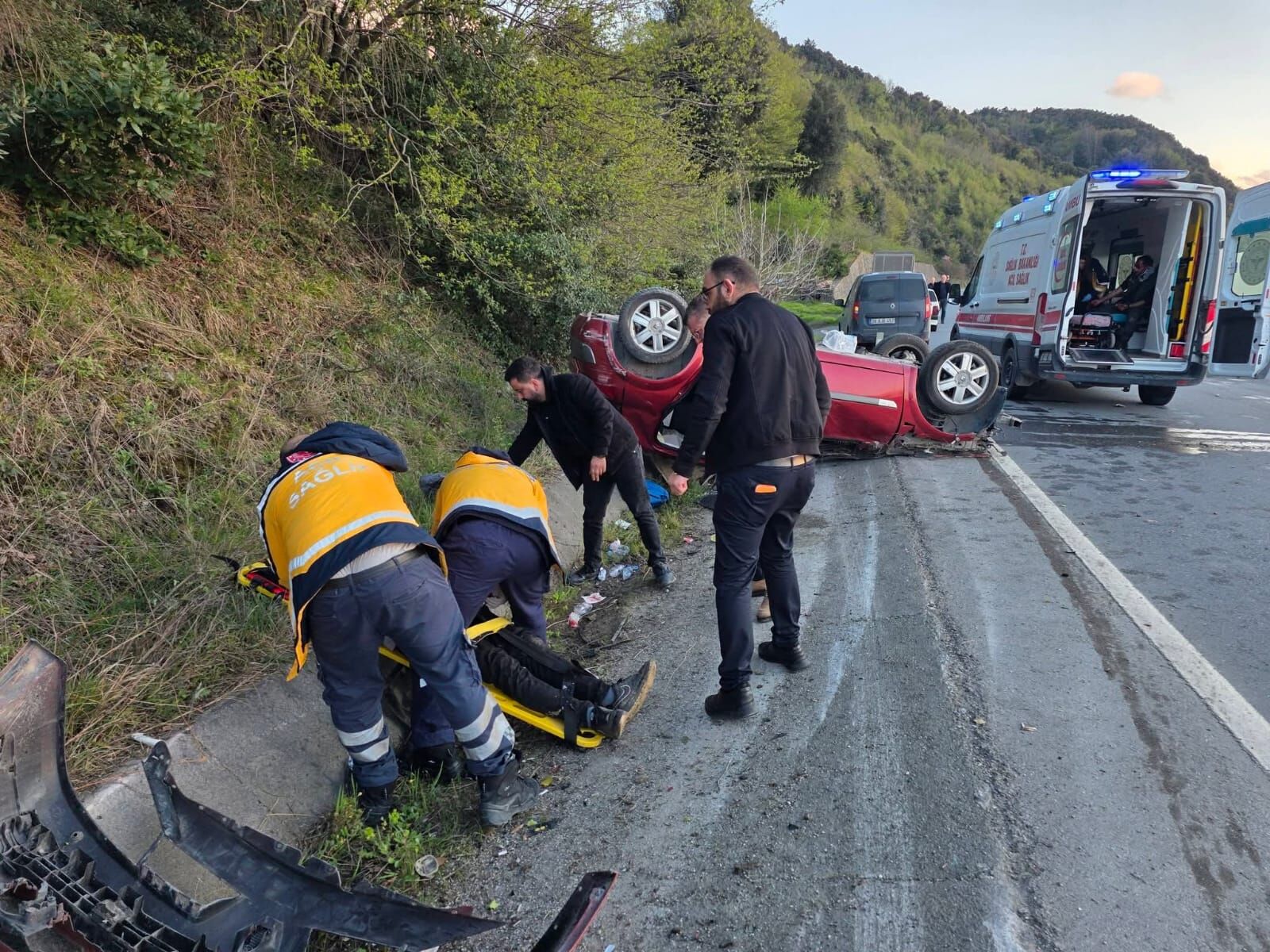 Alaplıda Feci Kaza (3)