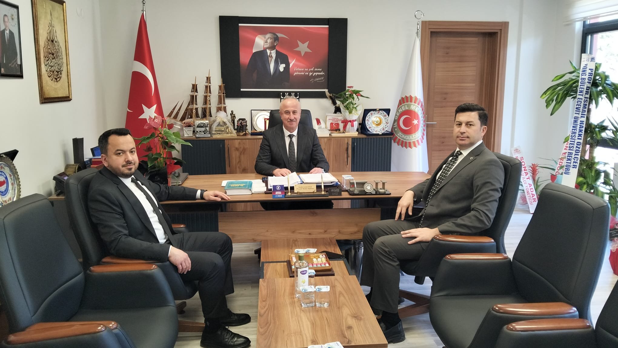 Başkanlar Karaveli'yi Tebrik Etti