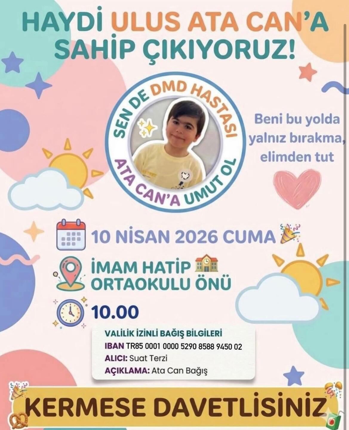 Duchenne Musküler Distrofi (Dms) Kas Hastası Ata Car. İmza Gazetesi