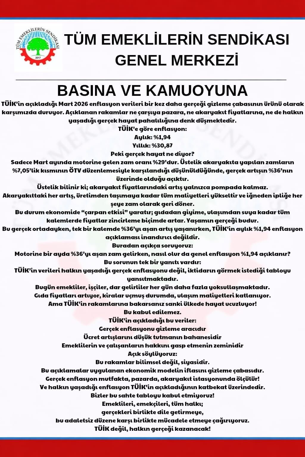 Emeklilerden Çarpıcı Bayram Çıkışı “Bu Şartlarda Bayram Kutlanmaz” İmza Gazetesi (2)