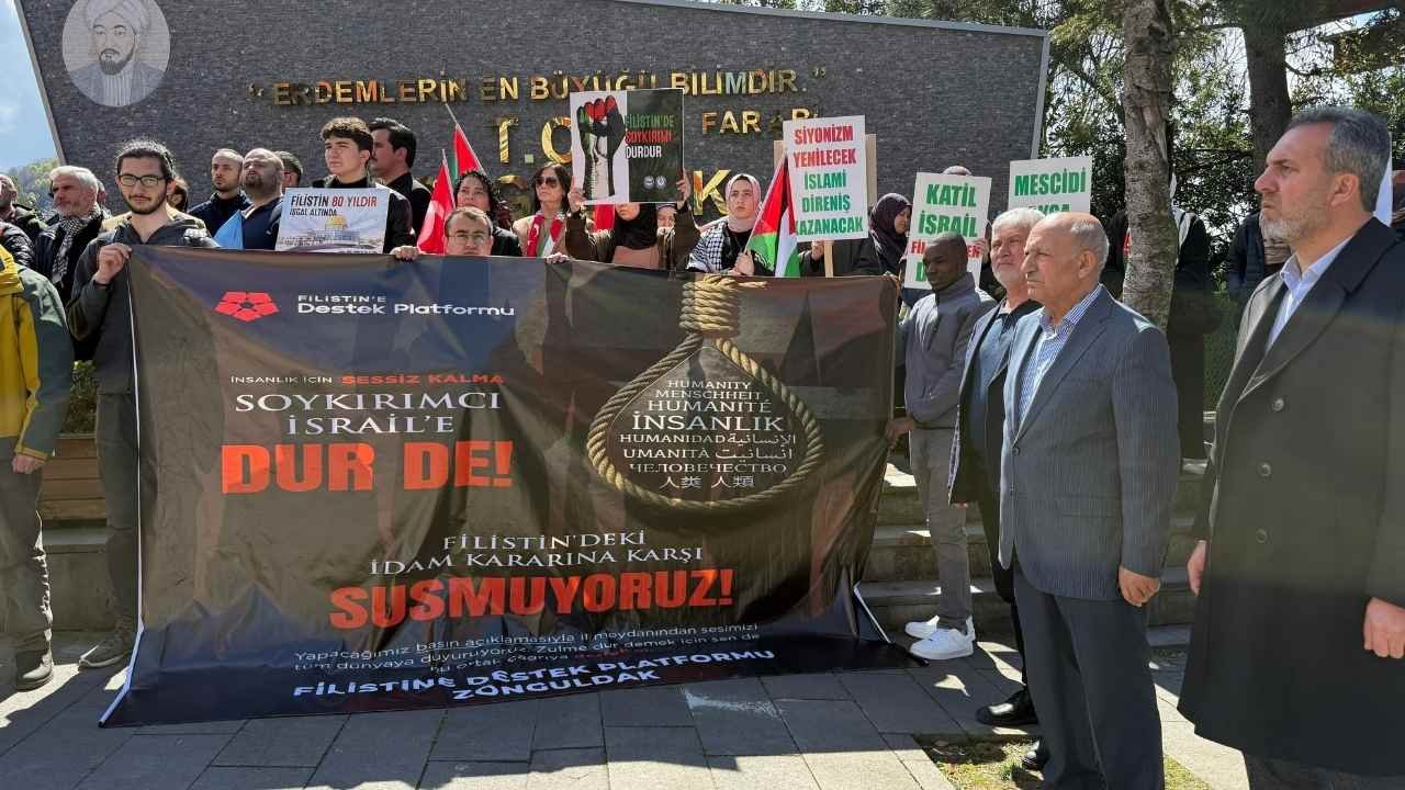 “Filo Ve Filistin” Protestosu “Zulme Sessiz Kalmayacağız” İmza Gazetesi (1)-2