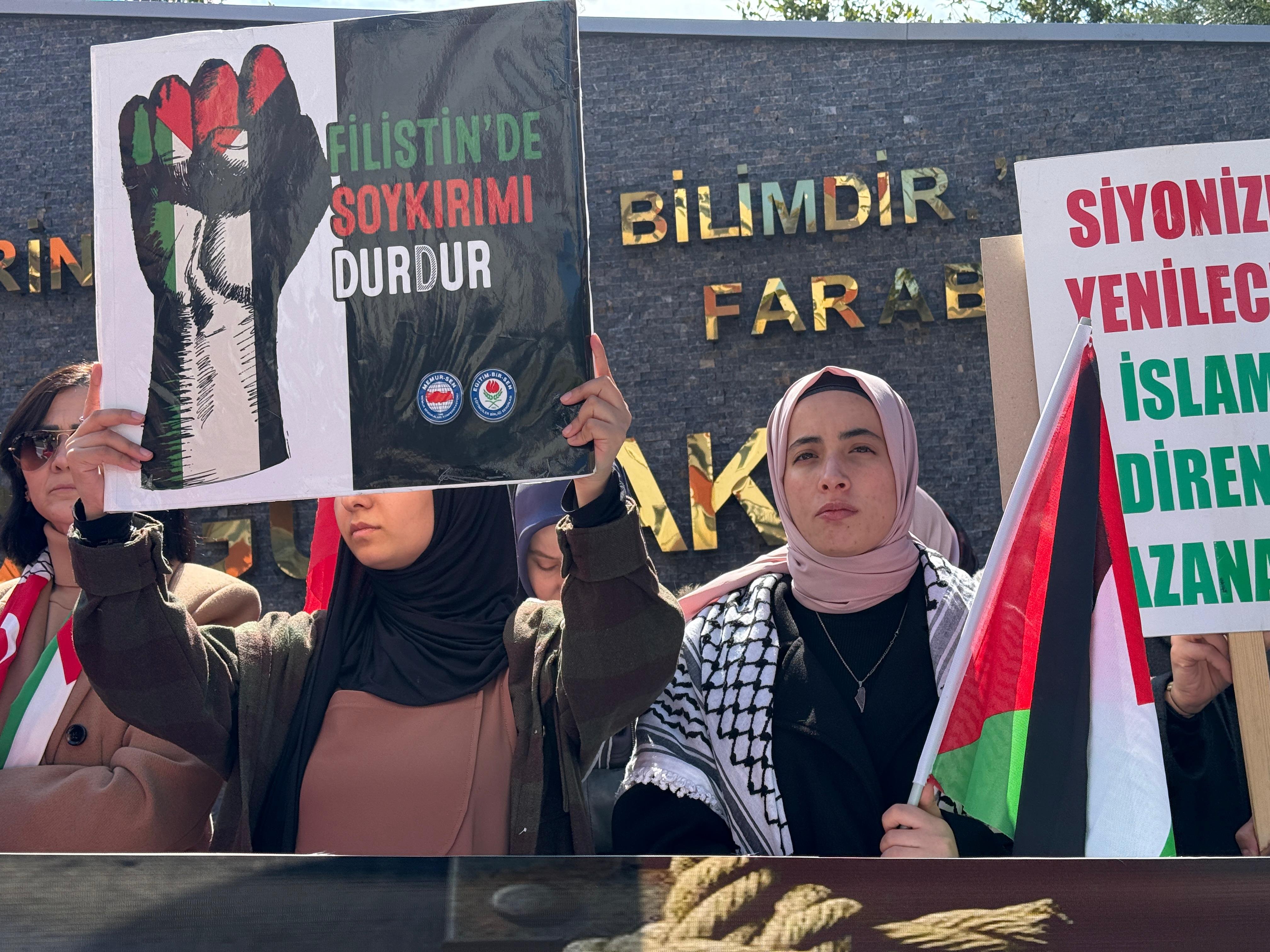 “Filo Ve Filistin” Protestosu “Zulme Sessiz Kalmayacağız” İmza Gazetesi (1)