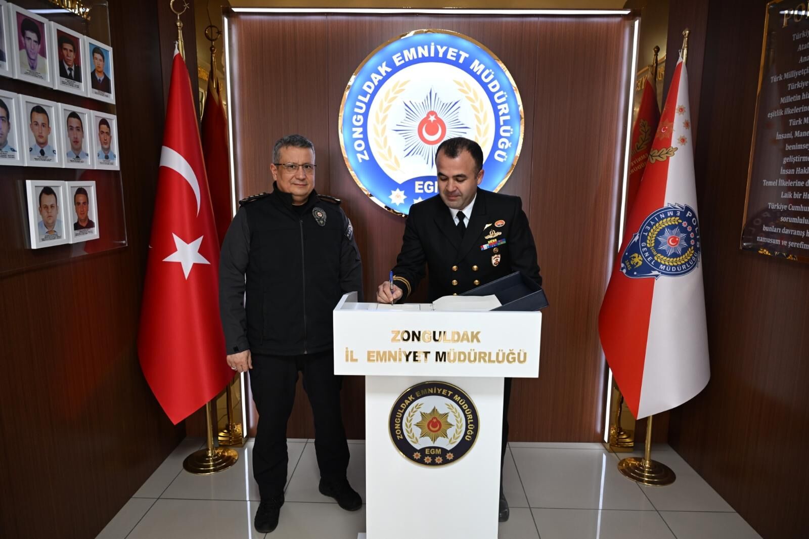 Tcsg 86 Bot Komutanı’ndan Zonguldak İl Emniyet Müdürü Ergen’e Ziyaret Imza Gazetesi (1)