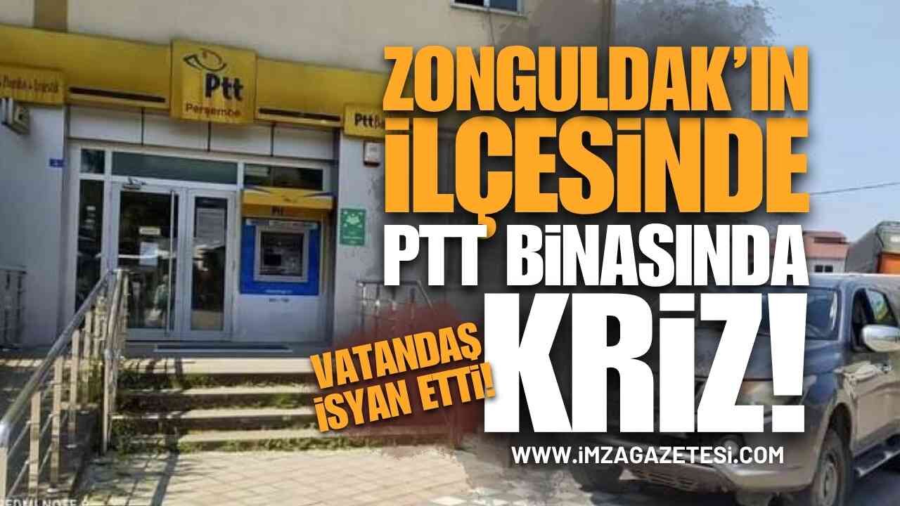 Zonguldak'ın İlçesinde PTT Şubesinde Vatandaş İsyan Etti