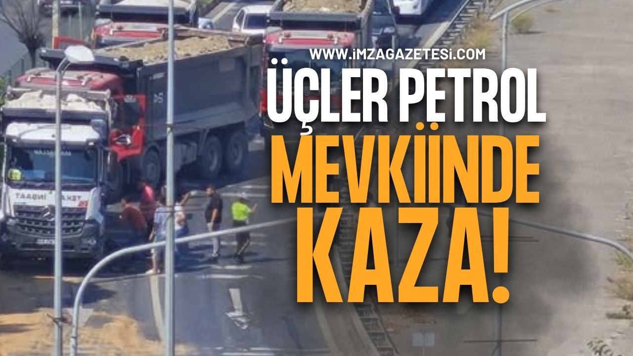 Üçler Petrol Mevkiinde Kaza!