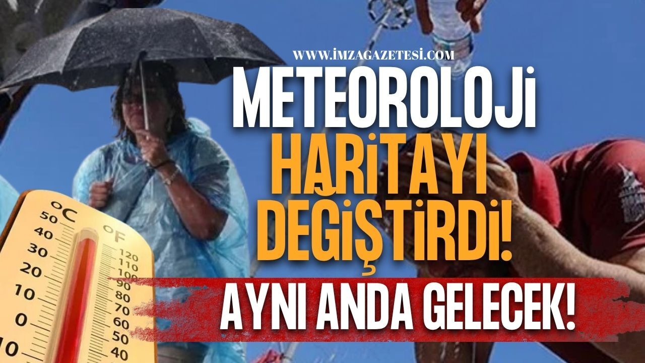 Meteoroloji Haritayı Değiştirdi! Sıcak Hava ve Sağanak Aynı Anda Geliyor!