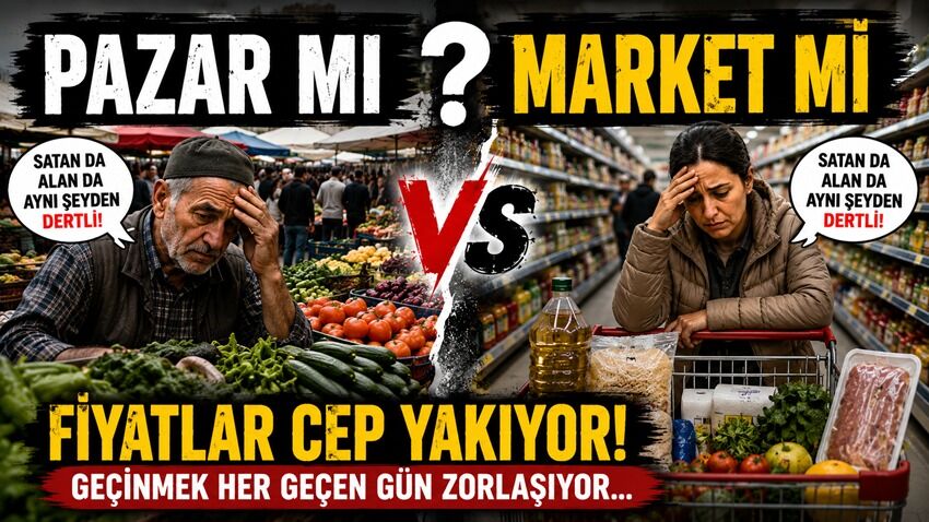 Pazar mı Market mi Pahalı? Satan da alan da aynı şeyden dertli!
