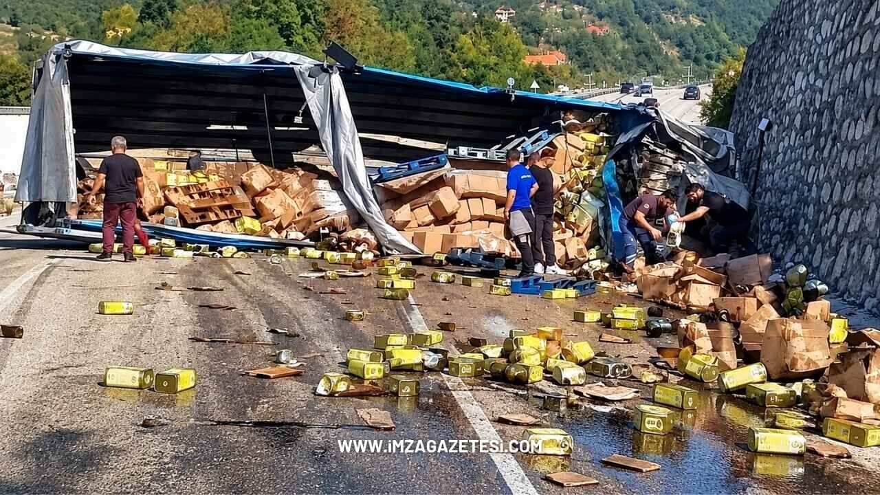 Zonguldak Devrek'te Feci Kaza Zeytinyağ Taşıyan Tır Duvara Çarptı, Baba Hayatını Kaybetti! Imza Gazetesi