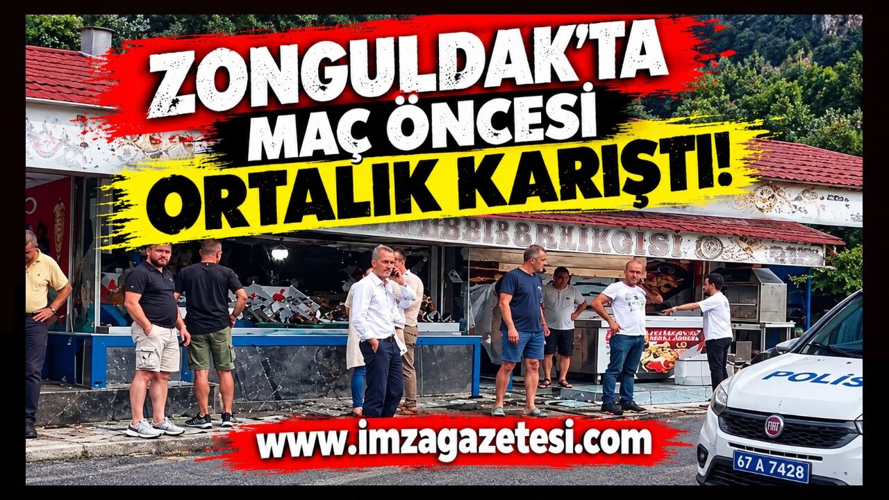 Zonguldak’ta Maç Öncesi Ortalık Karıştı! Karabük Taraftarları Esnafa Saldırdı