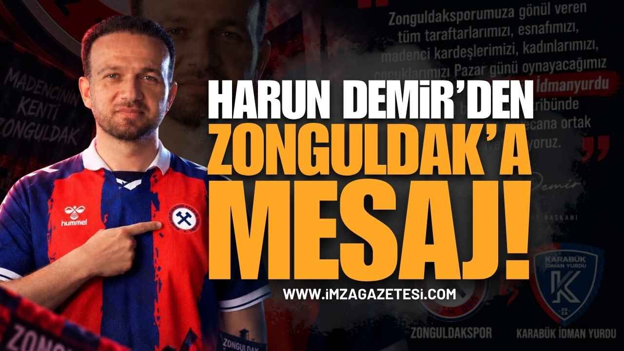 Zonguldakspor Başkanı Harun Demir'den Tarihi Çağrı: "Armamızın Etrafında Kenetlenelim!"