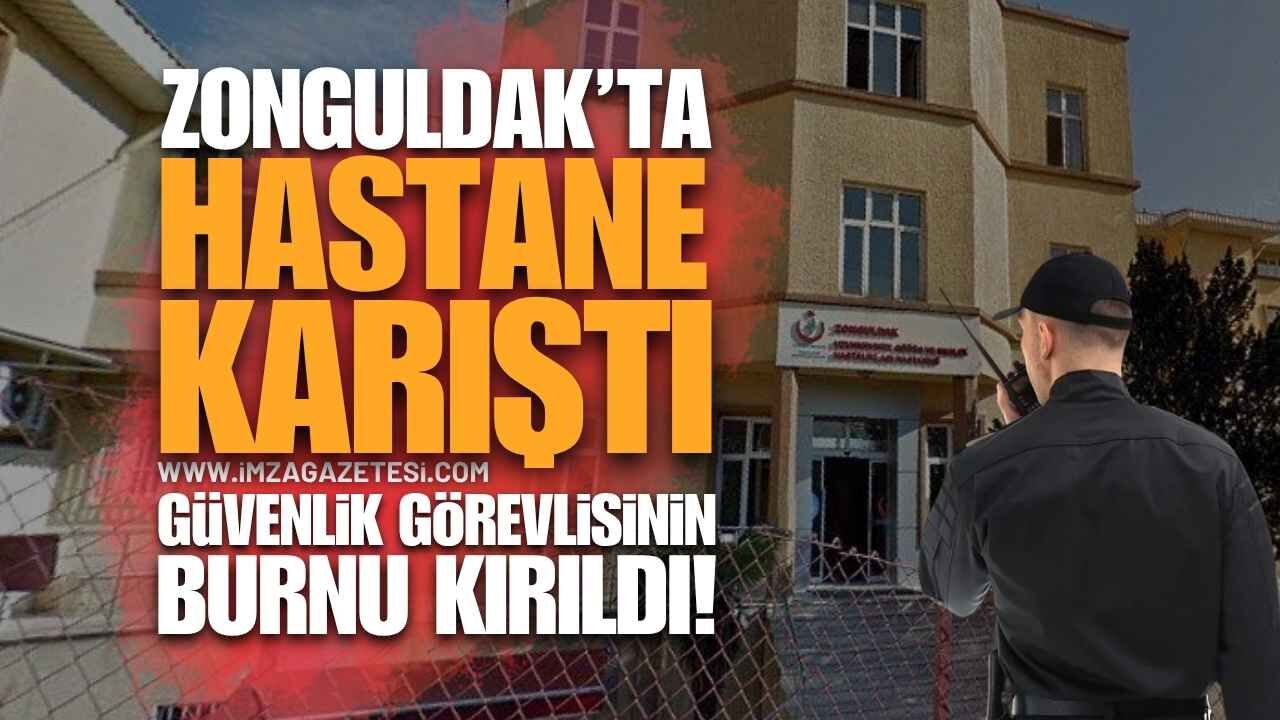 Zonguldak'ta Acil Serviste Skandal: Hastane Çalışanlarının Kavgasında Güvenlik Görevlisinin Burnu Kırıldı