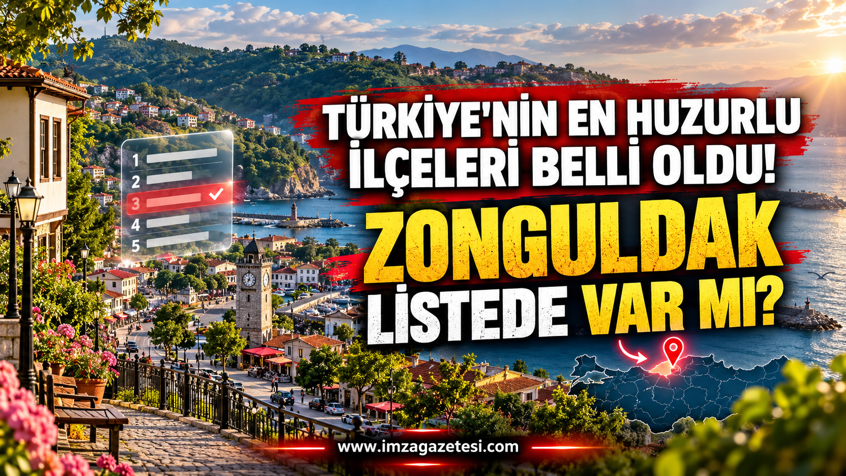 Türkiye'nin En Huzurlu İlçeleri Belli Oldu! Zonguldak Listede Var Mı?