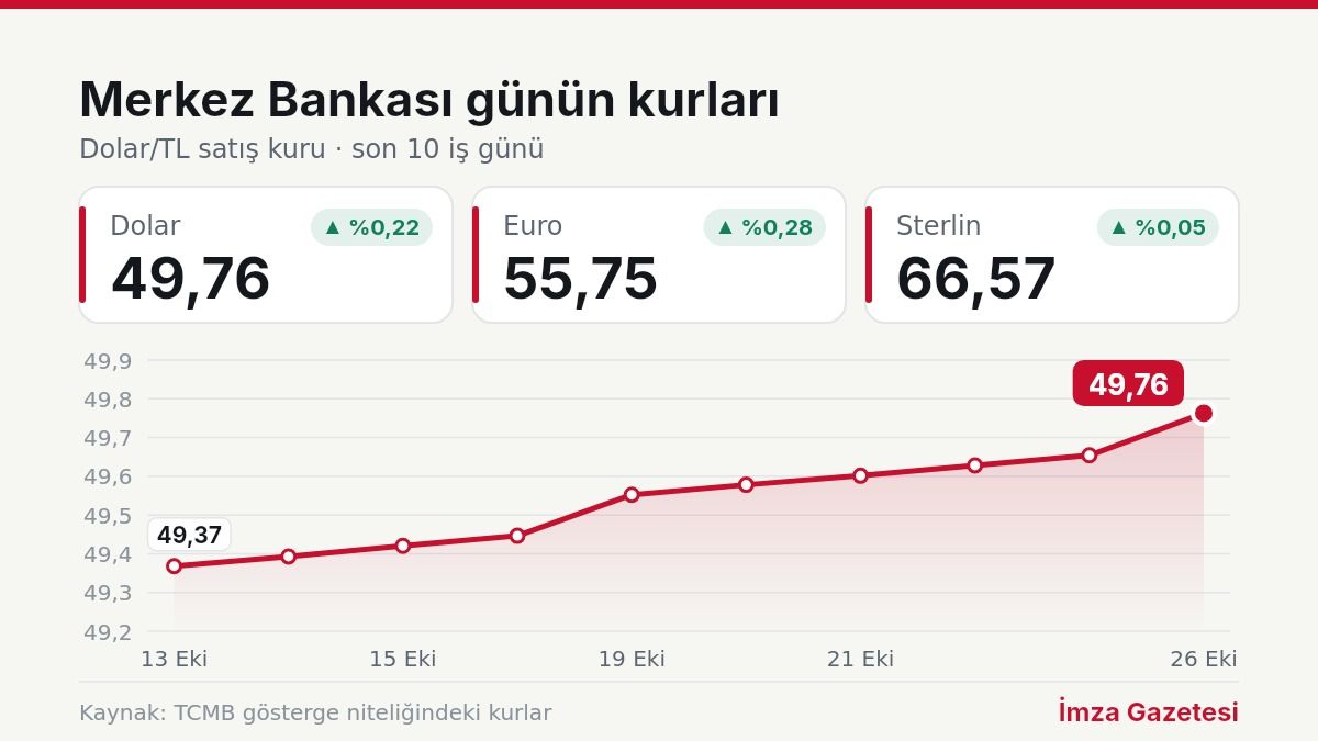 Merkez Bankası döviz kurları grafiği