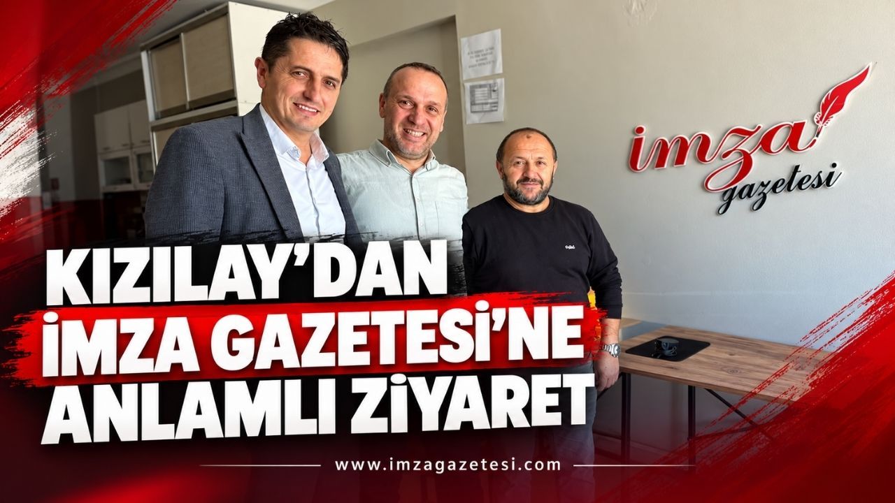 Kızılay’dan İmza Gazetesi’ne Anlamlı Ziyaret: Gazeteciler Günü Unutulmadı!